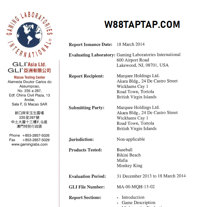 Nền tảng pháp lý của W88 Nền tảng pháp lý của W88