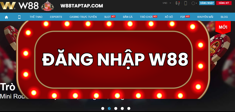 Trang đăng nhập W88 Trang đăng nhập W88